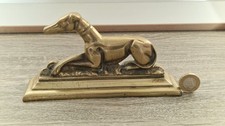 Brass Greyhound Fire Dog Circa
