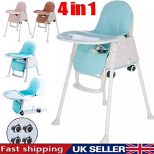 Adjustable 3-In-1 Baby Highchair Infant High Feeding Seat Toddler Table Chair UK