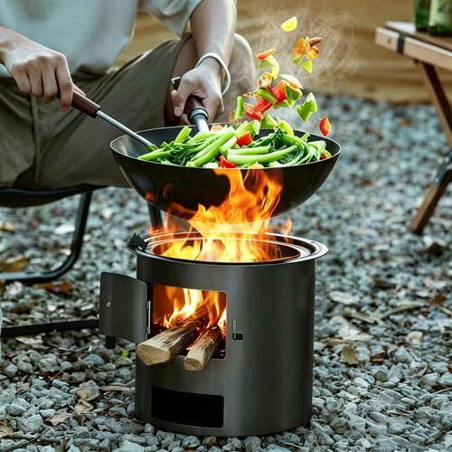 Portable iron wood burning - portable,