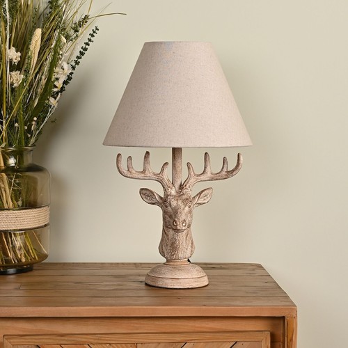 Hestia ceramic stag head table - stag,