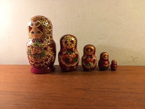 Russian dolls vintage - x5,,