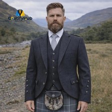 Charcoal Argyle Jacket & Vest