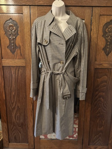 Aquascutum check trench coat - aquascutum,