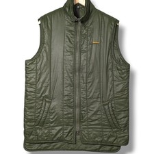 Barbour Gilet Mens Medium Green Padded Hunting Body Warmer Vest Nylon Vintage