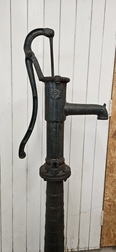 Vintage water pump cast - water, iron