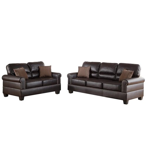 Poundex furniture piece faux - piece,