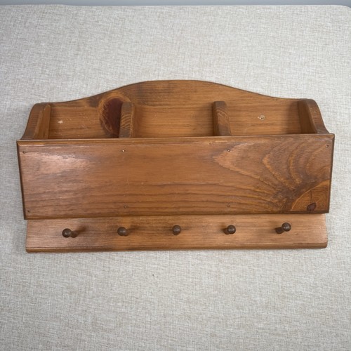 Vintage wood wall mail sorter - vintage,