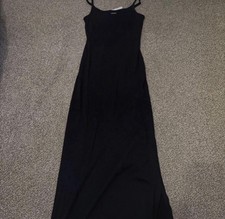 Black Maxi Dress with A Slit