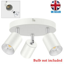 3 Way Adjustable Ceiling Spotlight Light Fitting Flush Spot Lamp LED GU10 Bulbs