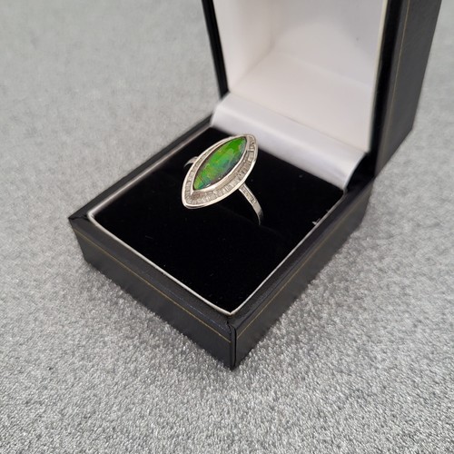 Canadian ammolite diamond - canadian, &