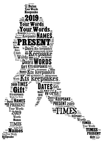 Word art picture personalised - word,