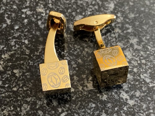 Rare cartier cufflinks - cartier, cube