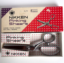 Vintage Nikken Pinking Shears Original Box Made In Japan
