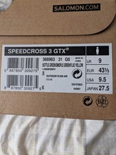 Salomon Speedcross 3 Gtx Mens Running/Trail Shoes Size 9 Boxed