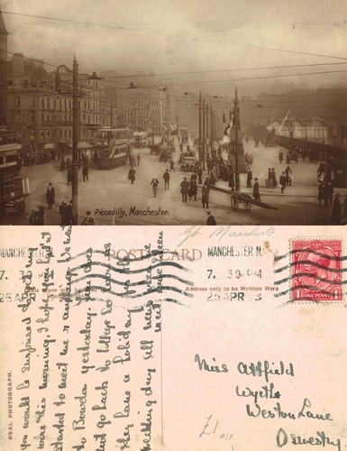 Vintage postcard piccadilly - vintage,