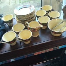 Vintage Myott Son & Co Art Deco Tea  England's countryside.