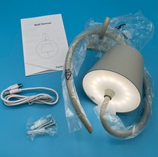 Grey Rechargeable Cordless LED Wall Light Portable IP54 Waterproof Wall Sconce