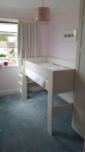 Children cabin bed white - children's,