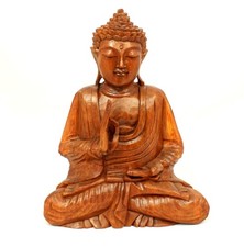 31cm wooden vitarka mudra - wooden,
