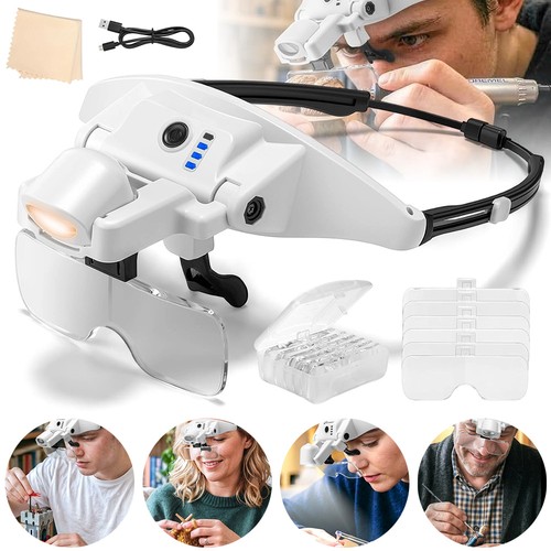 Led head magnifying - head,