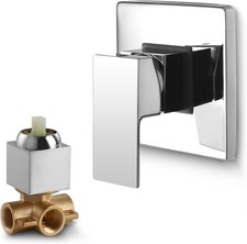 SKOWLL Concealed Shower Mixer Tap Wall Mount Single Lever Shower Mixing Tap Mix-