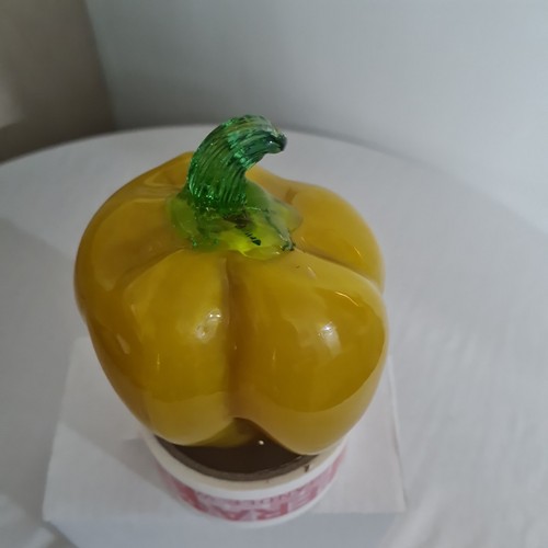 Murano style yellow bell - style,