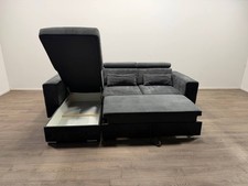 Luca Grey Fabric Corner Sofa