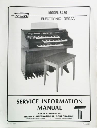 Vox organ model - vox, service