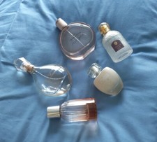 5 EMPTY Perfume Bottles Insolence By Invitation Eau Nude Chosen & Katie Piper 