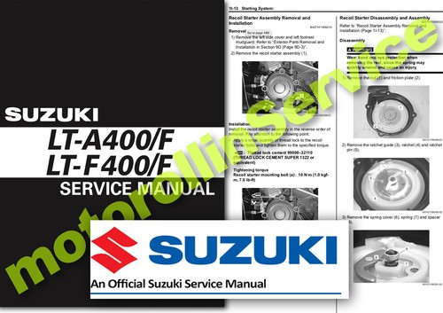 Suzuki eiger a400f f400f - lt-a400f, lt-f400f