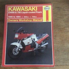 Kawasaki ZX600 and 750 Liquid Cooled Fours Haynes Manual 1780