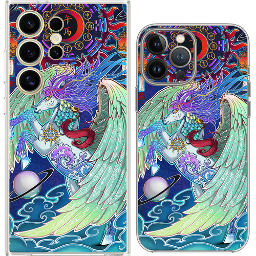 Chinese zodiac pegasus wings - zodiac,