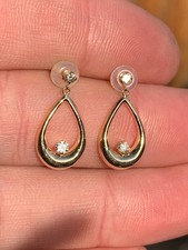 18ct gold diamond earrings