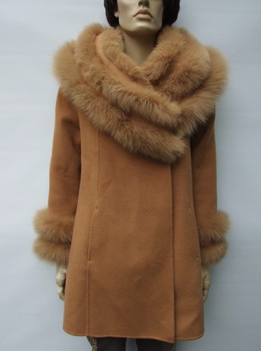 Cashmere real fox fur - real,