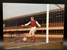 1963 Arsenal Ian Ure 8x6 Photo signed COA FREE POSTAGE