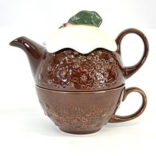 Christmas Pudding Teapot