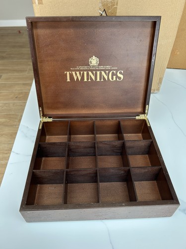 Twinings wooden hinged display - twinings,
