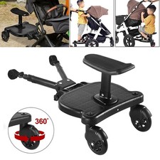 Kid Buggy Stroller Step Board Toddler Wheeled W/Seat Pushchair Connector Stand
