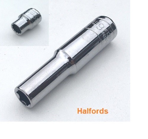 Halfords deep socket 3 - socket, 3/8"