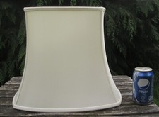 John Lewis Cadenza Cream Silk Bowed Empire Lampshade 40cm / 15¾" Wide Immaculate
