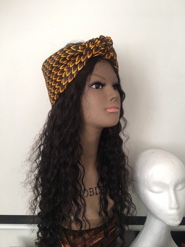 African print head tie - african,