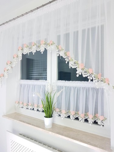 Piece kitchen curtain - 3-piece, set