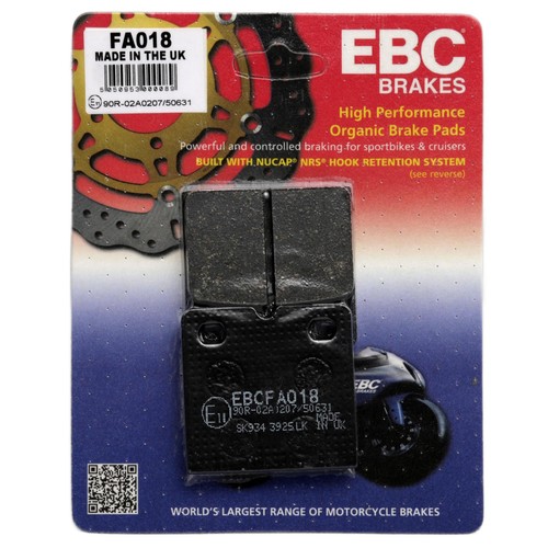 Ebc fa018 organic - brake, pads