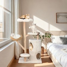 56" Cat Tree Comfortable Plush