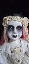 Porcelain SCARY GIRL Doll Halloween Witch