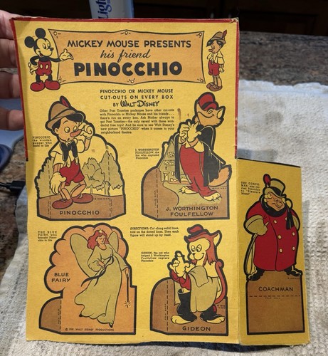 Vintage 1930s pinocchio - pinocchio, disney