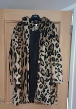 Vintage Leopard Fur Coat BIBA Size 6 Excellent Condition Hardly Worn