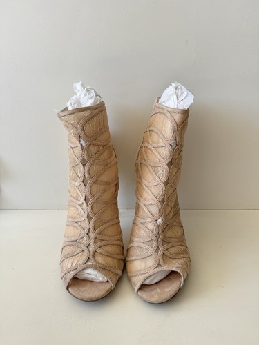 Karen millen nude lace - millen, suede