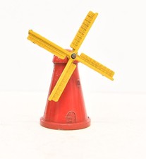 Vintage Original Model Diecast Windmill Kemlows Red Yellow Painted