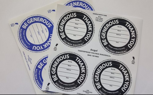 Charity security seals - security,